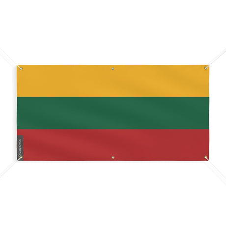 Drapeau de la Lituanie 6 Oeillets en plusieurs tailles - Pixelforma