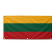 Drapeau lituanie polyester résistant avec œillets renforcés