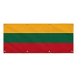 Drapeau lituanie en polyester résistant usage extérieur