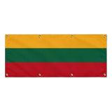Drapeau lituanie en polyester résistant usage extérieur