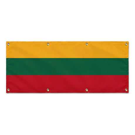 Drapeau lituanie en polyester résistant usage extérieur
