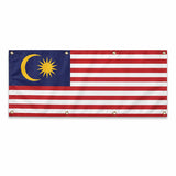Drapeau malaisie polyester résistant avec 8 œillets