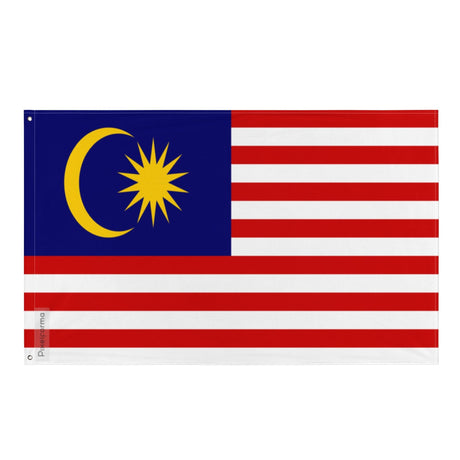 Malaysia Flag in Multiple Sizes 100% Polyester Print with Double Hem - Pixelforma
