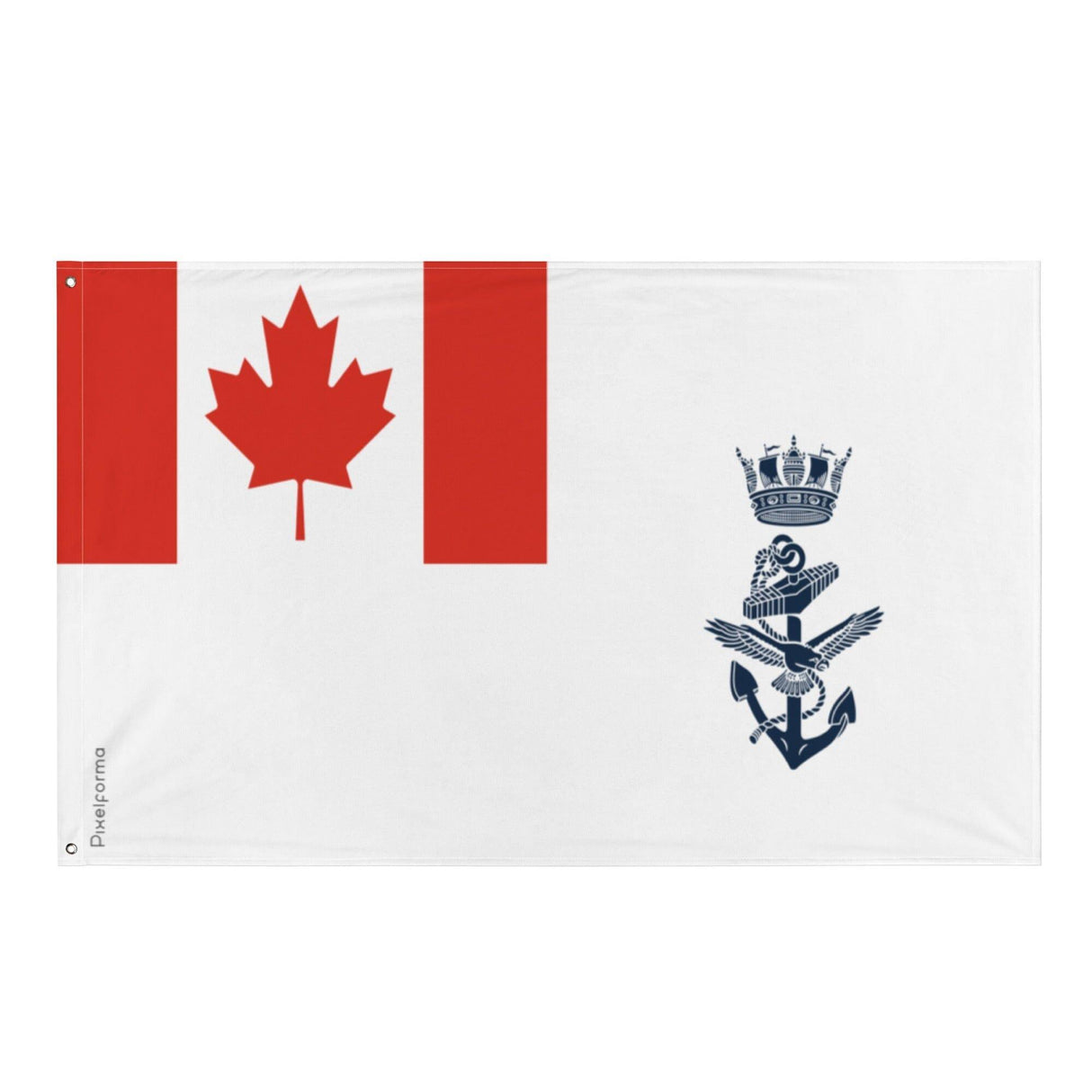 Drapeau de la Marine royale canadienne en plusieurs tailles 100 % polyester Imprimer avec Double ourlet - Pixelforma