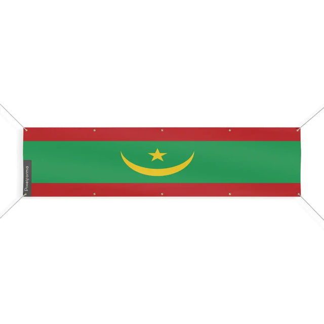 Drapeau de la Mauritanie 10 Oeillets en Plusieurs Tailles (XL) - Pixelforma 