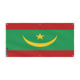 Drapeau de la Mauritanie 6 Oeillets en Plusieurs Tailles (M) - Pixelforma 