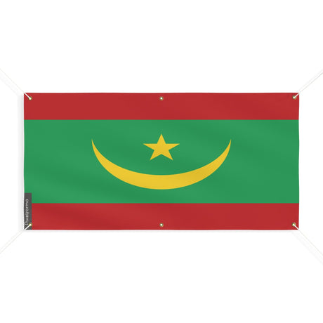 Drapeau de la Mauritanie 6 Oeillets en plusieurs tailles - Pixelforma