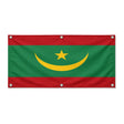Drapeau mauritanie polyester résistant avec œillets robustes