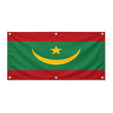Drapeau mauritanie polyester résistant avec œillets robustes