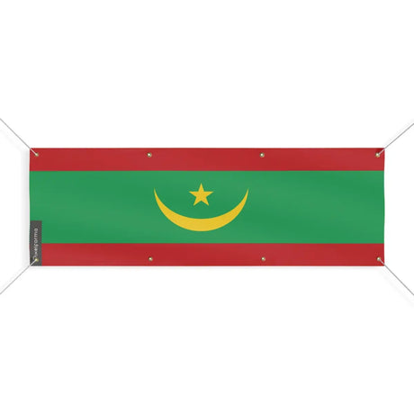 Drapeau de la mauritanie 8 oeillets en plusieurs tailles (l) - pixelforma