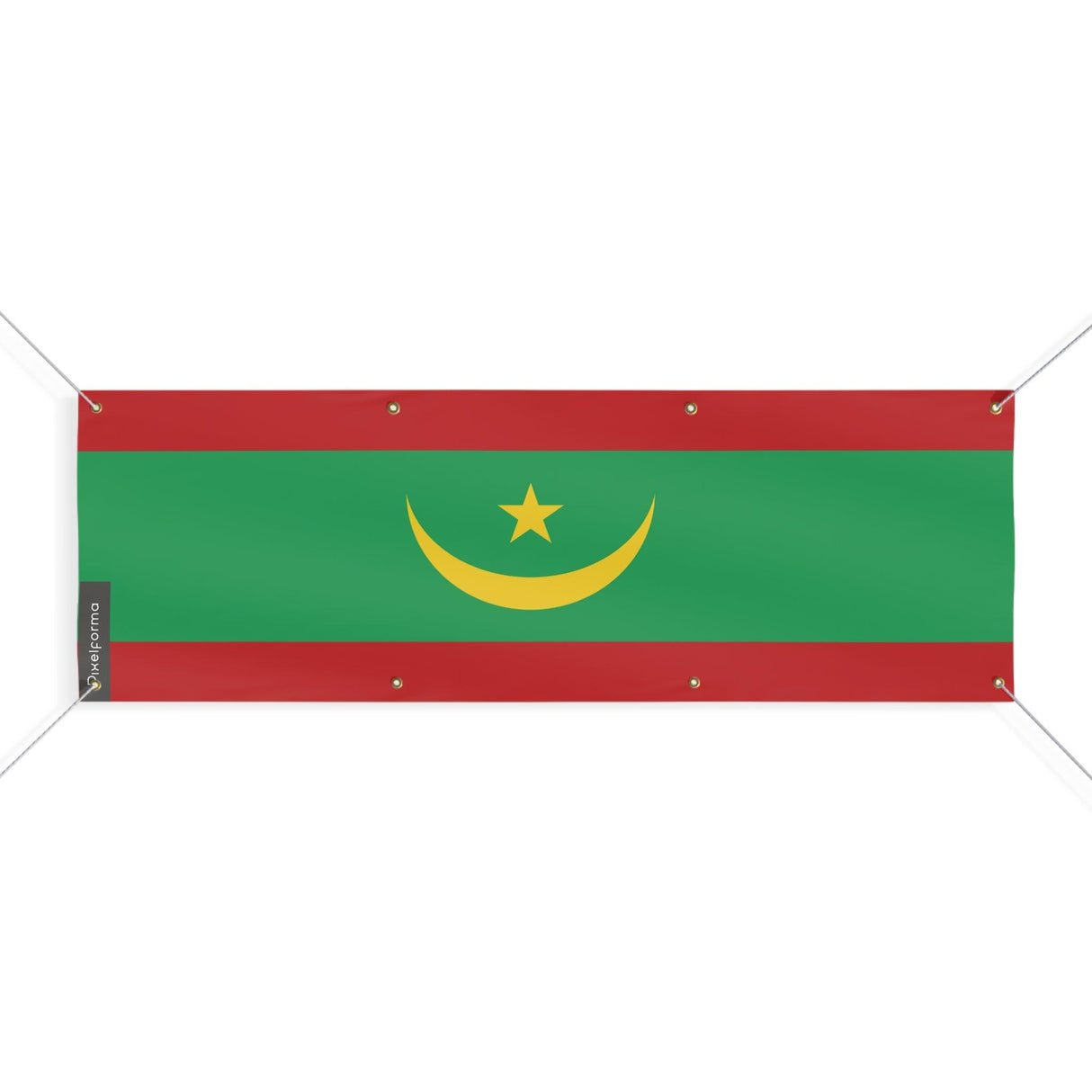 Drapeau de la Mauritanie 8 Oeillets en plusieurs tailles - Pixelforma