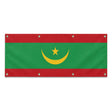 Drapeau mauritanie polyester résistant œillets renforcés