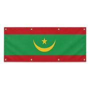 Drapeau mauritanie polyester résistant œillets renforcés