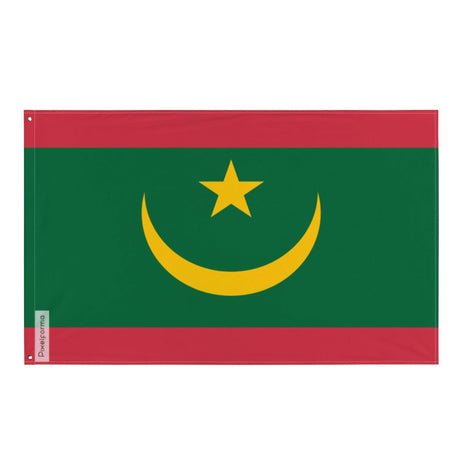 Drapeau de la Mauritanie en plusieurs tailles 100 % polyester Imprimer avec Double ourlet - Pixelforma