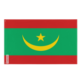 Drapeau de la Mauritanie officiel en plusieurs tailles 100 % polyester Imprimer avec Double ourlet - Pixelforma