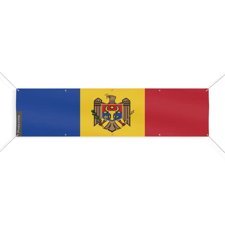 Drapeau de la moldavie 10 oeillets en plusieurs tailles (xl) - pixelforma