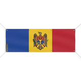 Drapeau de la Moldavie 8 Oeillets en plusieurs tailles - Pixelforma