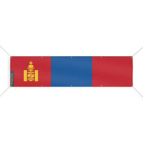 Drapeau de la Mongolie 10 Oeillets en plusieurs tailles - Pixelforma