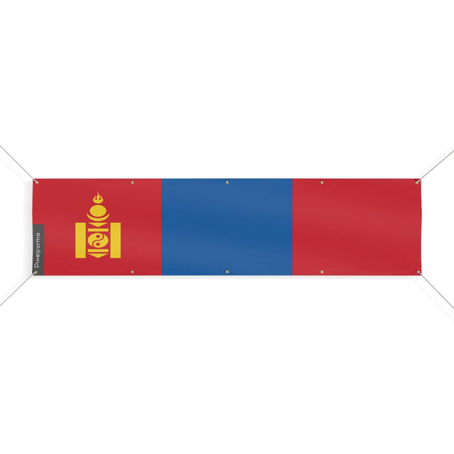 Drapeau de la Mongolie 10 Oeillets en plusieurs tailles - Pixelforma