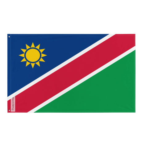 Namibia Flag in Multiple Sizes 100% Polyester Print with Double Hem - Pixelforma