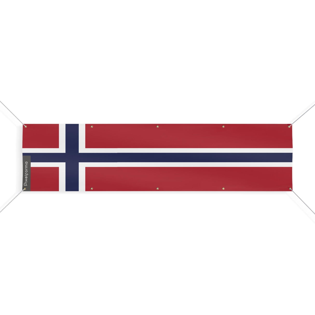 Norway Flag 10 Eyelets in Multiple Sizes