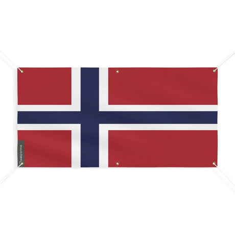 Drapeau de la norvège 6 oeillets en plusieurs tailles (m) - pixelforma