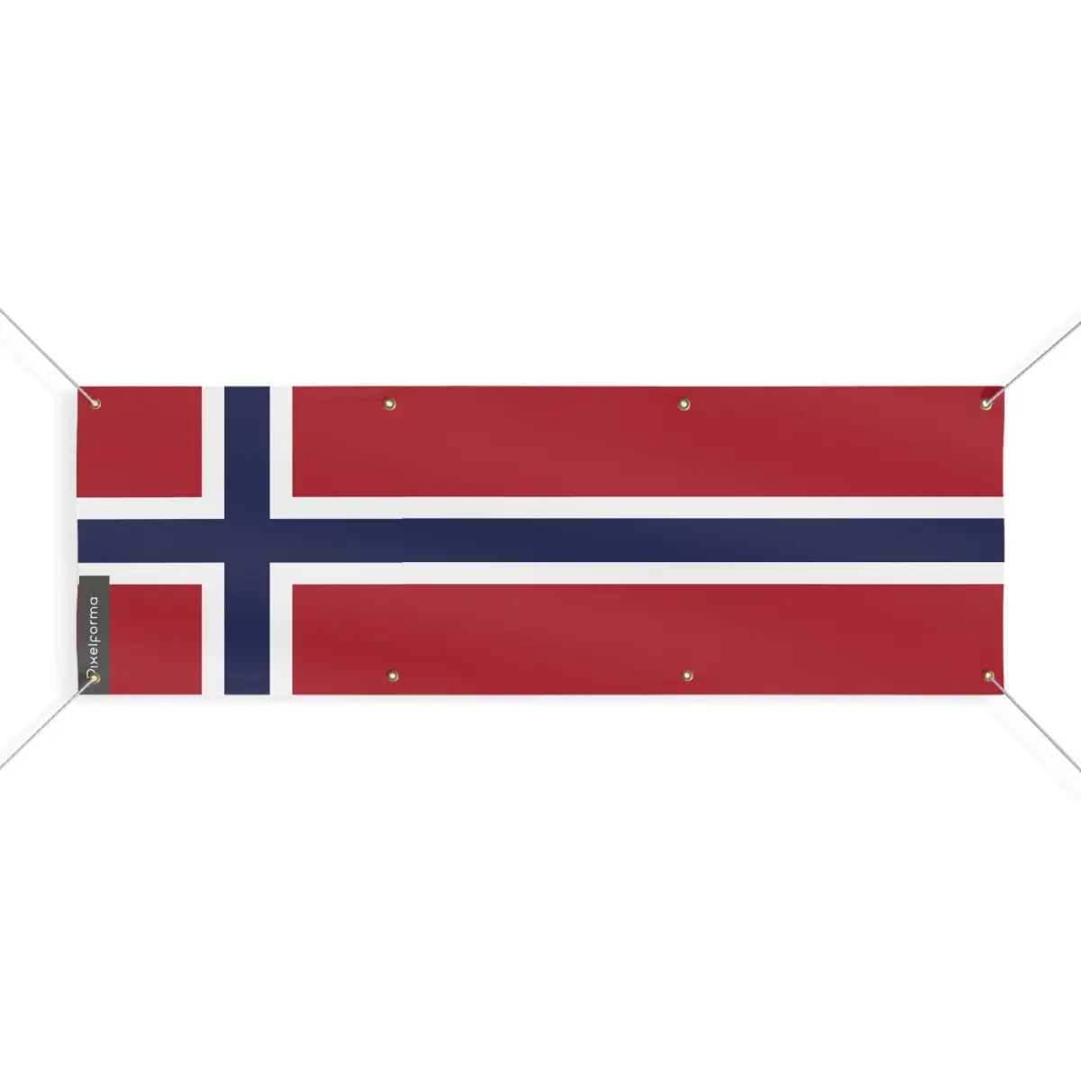 Drapeau de la Norvège 8 Oeillets en Plusieurs Tailles (L) - Pixelforma 