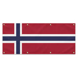 Drapeau norvège polyester résistant usage extérieur intensif