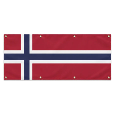 Drapeau norvège polyester résistant usage extérieur intensif