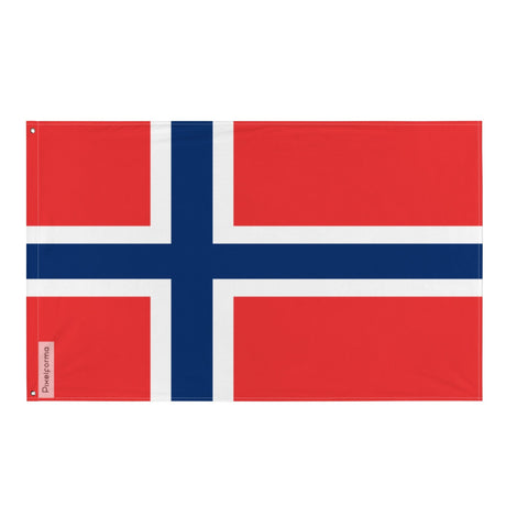 Norway Flag in Multiple Sizes 100% Polyester Print with Double Hem - Pixelforma