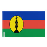 New Caledonia Flag in Multiple Sizes 100% Polyester Print with Double Hem - Pixelforma