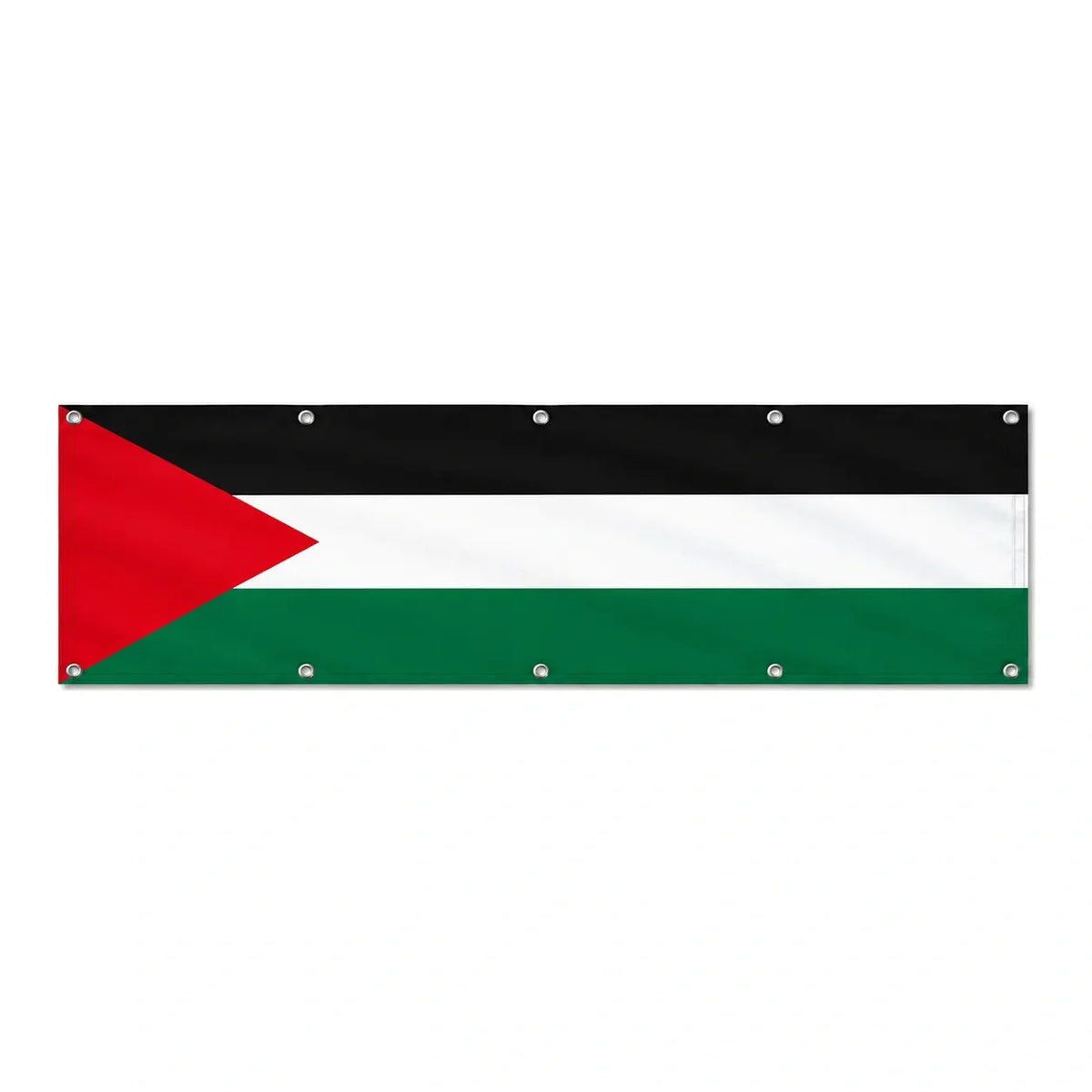 Drapeau de la Palestine grand format XL en polyester avec dix œillets