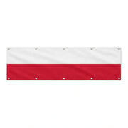 Drapeau de la Pologne grand format XL en polyester avec dix œillets