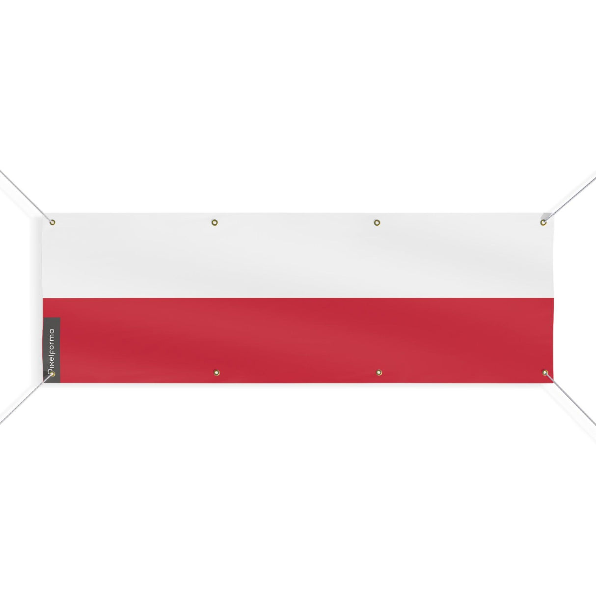 Drapeau de la Pologne 8 Oeillets en plusieurs tailles - Pixelforma