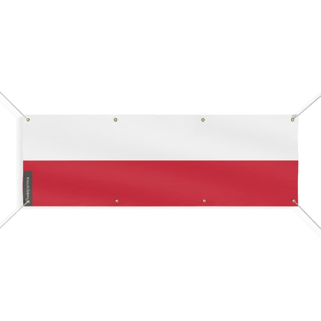 Drapeau de la Pologne 8 Oeillets en plusieurs tailles - Pixelforma