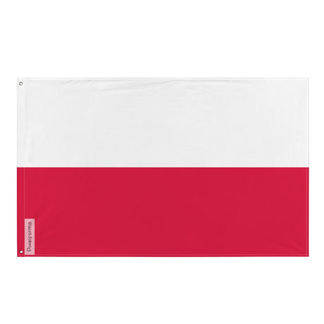 Poland Flag in Multiple Sizes 100% Polyester Print with Double Hem - Pixelforma