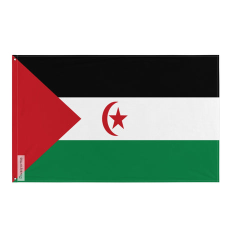 Flag of the Sahrawi Arab Democratic Republic in Multiple Sizes 100% Polyester Print with Double Hem - Pixelforma