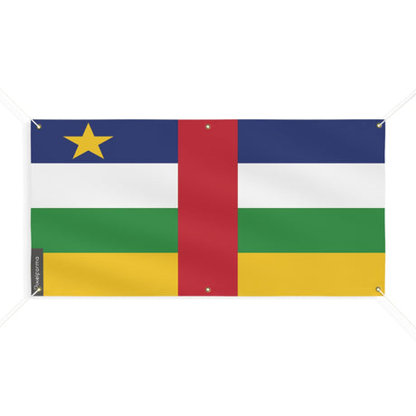 Drapeau de la République centrafricaine 6 Oeillets en plusieurs tailles - Pixelforma