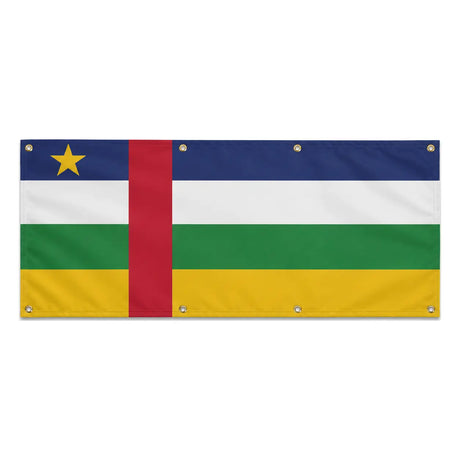 Drapeau république centrafricaine polyester résistant intempéries