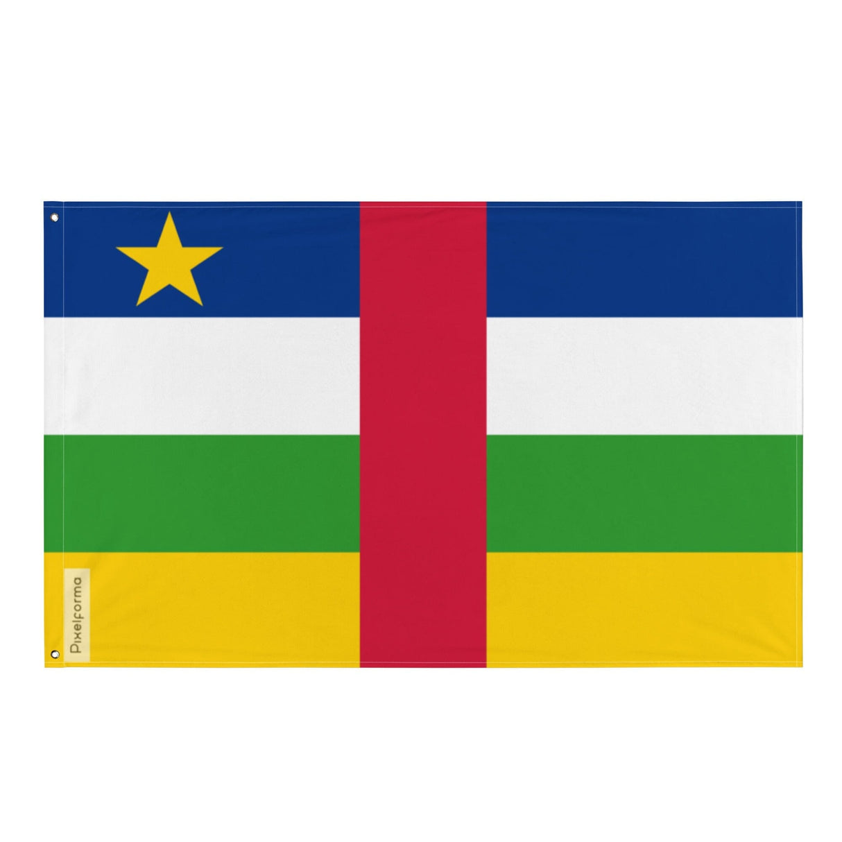 Flag of the Central African Republic in Multiple Sizes 100% Polyester Print with Double Hem - Pixelforma