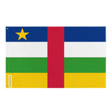 Flag of the Central African Republic in Multiple Sizes 100% Polyester Print with Double Hem - Pixelforma