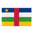 Drapeau de la république centrafricaine polyester résistant