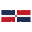 Drapeau république dominicaine polyester résistant intempéries