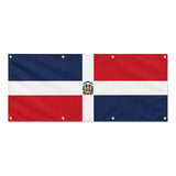 Drapeau république dominicaine polyester résistant intempéries