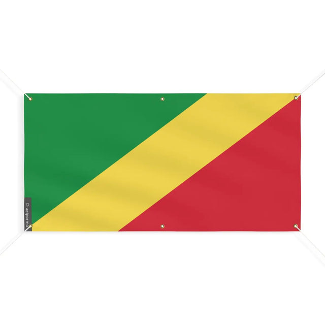 Drapeau de la république du congo 6 oeillets en plusieurs tailles (m) - pixelforma