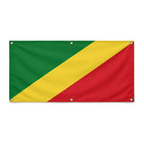 Drapeau république du congo polyester résistant 6 œillets