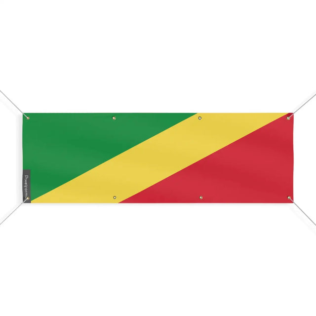 Drapeau de la république du congo 8 oeillets en plusieurs tailles (l) - pixelforma