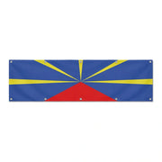 Drapeau de La Réunion grand format XL en polyester avec dix œillets
