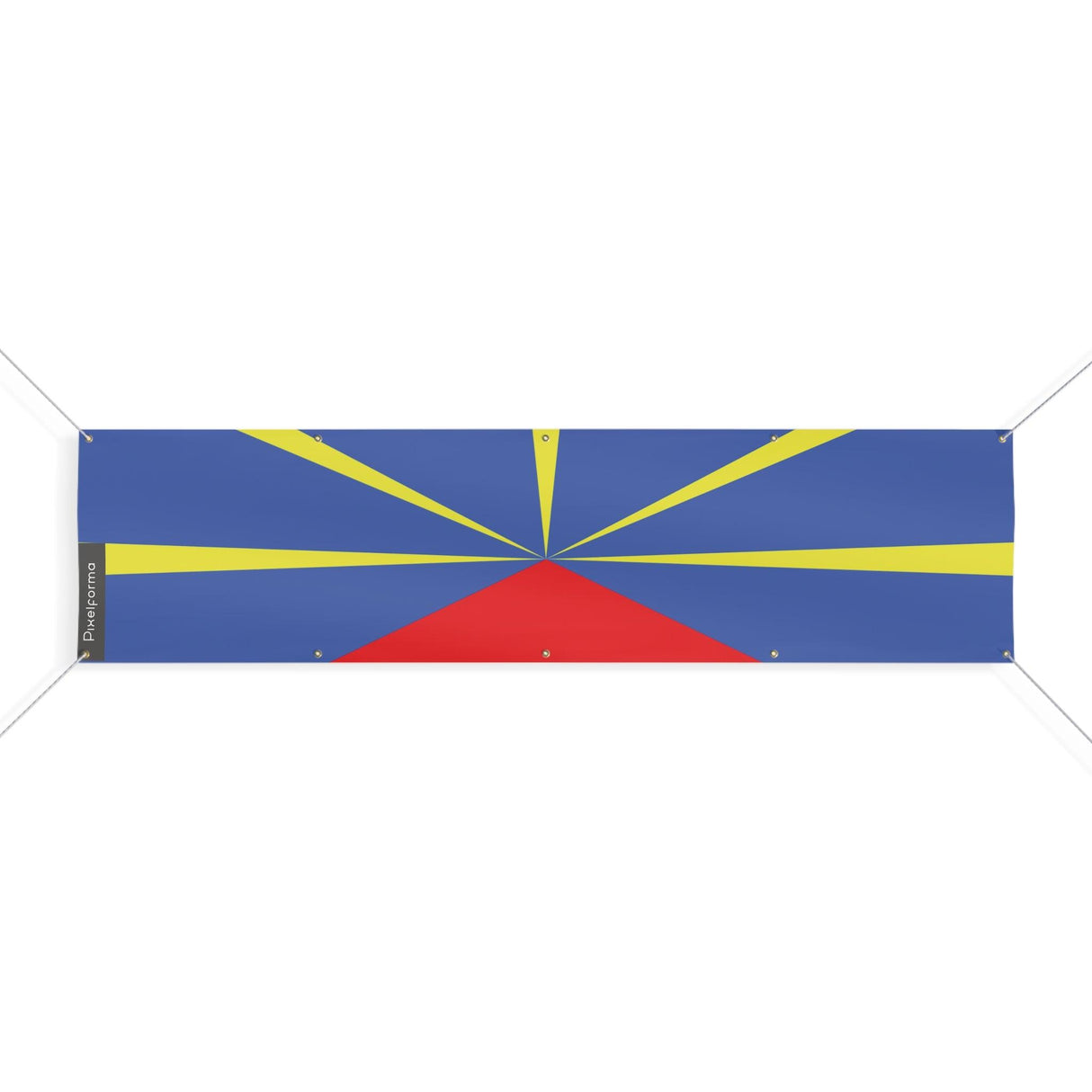 Drapeau de La Réunion 10 Oeillets en plusieurs tailles - Pixelforma