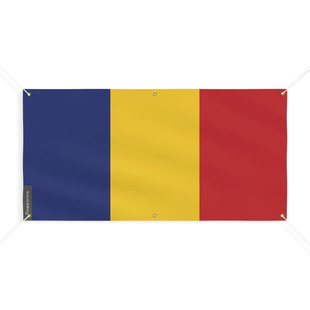 Drapeau de la Roumanie 6 Oeillets en Plusieurs Tailles (M) - Pixelforma 